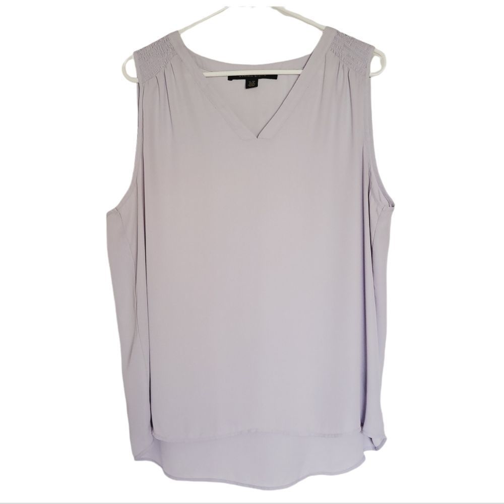 CYNTHIA Steffe Lilac V Neck Tank Size XL *1200